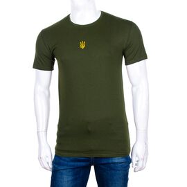 Фотография Футболка мужская 1924 khaki р.48-56 "Алия" недорого оптом от прямого поставщика