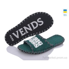 Тапки чоловічі домашні Весна/осінь 371M зелений (9 пар р.40-45) "Active" недорого оптом від прямого постачальника