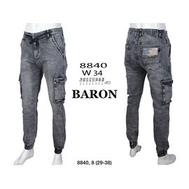 Фотография Джоггеры мужские 8840 grey р.29-38 "God Baron" недорого оптом от прямого поставщика