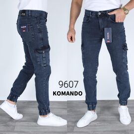 Джоґери чоловічі 9607 blue р.29-36 "God Baron" недорого оптом від прямого постачальника