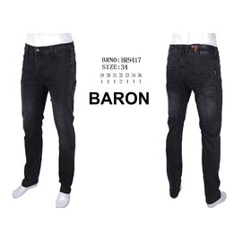 Джинси чоловічі 9417-1 black р.29-36 "God Baron" недорого оптом від прямого постачальника