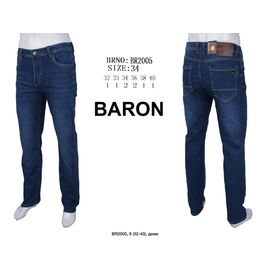 Джинси чоловічі BR2005 blue р.32-40 "God Baron" недорого оптом від прямого постачальника