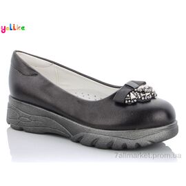 Фотография Туфли детские удобные Весна/осень 58-161 (8 пар р.31-37) "Yalike" недорого оптом от прямого поставщика