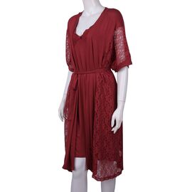 Фотография Комплект женский 16112B red р.2XL-4XL "Textile" недорого оптом от прямого поставщика