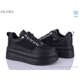 Кросівки жіночі модні Літо 8350 black (6 пар р.36-41) "Ailaifa" недорого оптом від прямого постачальника