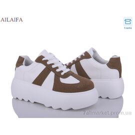 Фотография Кроссовки женские модные Весна/осень 6029 khaki (6 пар р.36-41) "Ailaifa" недорого оптом от прямого поставщика