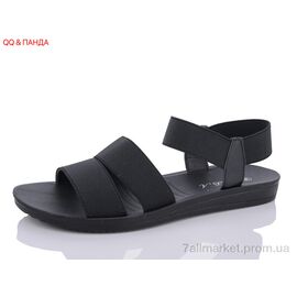 Босоніжки жіночі літні Літо A12 black (8 пар р.36-41) "QQ&Панда" недорого оптом від прямого постачальника