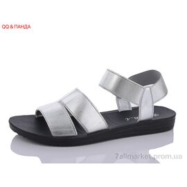 Босоніжки жіночі літні Літо A12 silver (8 пар р.36-41) "QQ&Панда" недорого оптом від прямого постачальника