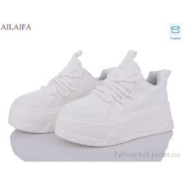 Кросівки жіночі модні Весна/осінь 5052 white (6 пар р.36-41) "Ailaifa" недорого оптом від прямого постачальника