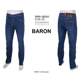 Джинси чоловічі 2007 blue р.32-42 "God Baron" недорого оптом від прямого постачальника
