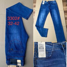 Фотография Джинсы мужские 3302 blue р.32-42 "God Baron" недорого оптом от прямого поставщика