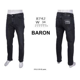 Джинси чоловічі 8742 black р.32-42 "God Baron" недорого оптом від прямого постачальника