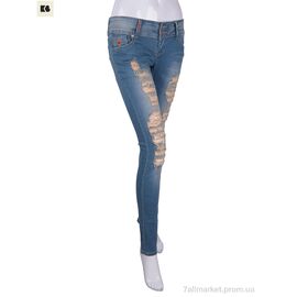 Джинси жіночі Весна/осінь D0753 blue (6 шт. р.сітка25-30) "BIG" недорого оптом від прямого постачальника