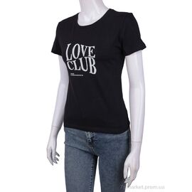 Фотография Футболка женская Лето 3488-005-1 black (4 шт. р.сетка S-M) "Мир" недорого оптом от прямого поставщика