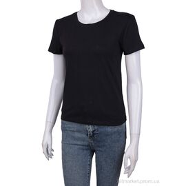 Фотография Футболка женская Лето 3488-1 black (4 шт. р.сетка S-M) "Мир" недорого оптом от прямого поставщика