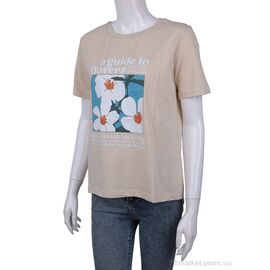Фотография Футболка женская Лето 3488-22 beige (4 шт. р.сетка One size) "Мир" недорого оптом от прямого поставщика