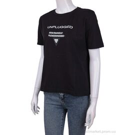 Фотография Футболка женская Лето 3488-34 black (4 шт. р.сетка One size) "Мир" недорого оптом от прямого поставщика