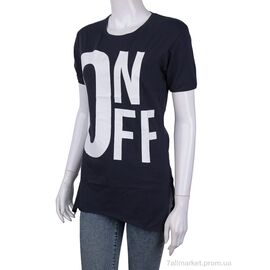 Фотография Футболка женская Лето 3488-800356-2 navy (4 шт. р.сетка One size) "Мир" недорого оптом от прямого поставщика