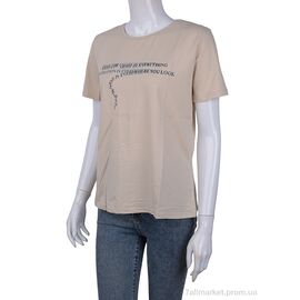 Фотография Футболка женская Лето 3488-2304-4 beige (4 шт. р.сетка One size) "Мир" недорого оптом от прямого поставщика