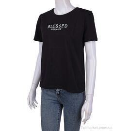 Фотография Футболка женская Лето 3488-2303-1 black (4 шт. р.сетка One size) "Мир" недорого оптом от прямого поставщика