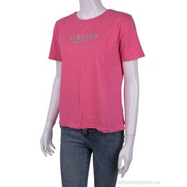 Фотография Футболка женская Лето 3488-2303-5 pink (4 шт. р.сетка One size) "Мир" недорого оптом от прямого поставщика