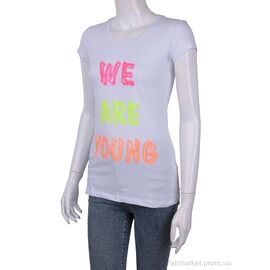 Футболка жіноча Літо 3488-00677-2 white (4 шт. р.сіткаOne size) "Мир" недорого оптом від прямого постачальника