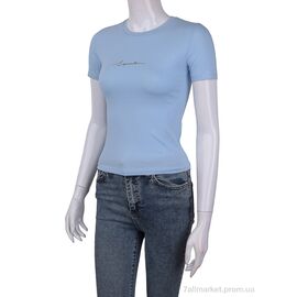 Футболка жіноча Літо 3488-2104-3 l.blue (4 шт. р.сіткаOne size) "Мир" недорого оптом від прямого постачальника