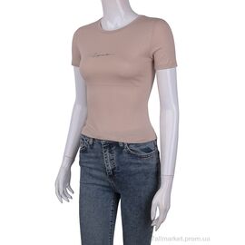 Футболка жіноча Літо 3488-2104-6 beige (4 шт. р.сіткаOne size) "Мир" недорого оптом від прямого постачальника