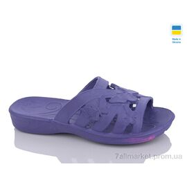 Шльопанці жіночі полегшені Літо Метелик фіолет (8 пар р.36-41) "Inblue" недорого оптом від прямого постачальника
