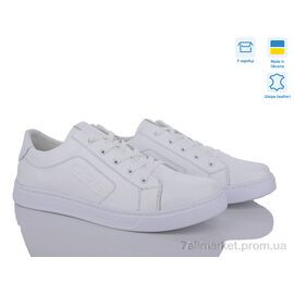 Кросівки чоловічі модні Весна/осінь 24-137 білий (8 пар р.40-45) "Cross-shop" недорого оптом від прямого постачальника