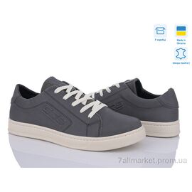 Кросівки чоловічі модні Весна/осінь 24-137 сірий (8 пар р.40-45) "Cross-shop" недорого оптом від прямого постачальника