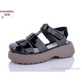 Фотография Босоножки детские летние Лето A8718-1 (8 пар р.32-37) "GFB-Канарейка" недорого оптом от прямого поставщика