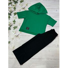 Костюм дитячий спортивний літній на дівчинку 008 green р.122 "Marimaks" недорого оптом від прямого постачальника