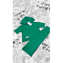 Костюм дитячий спортивний літній на дівчинку 189 green р.116-140 "Marimaks" недорого оптом від прямого постачальника