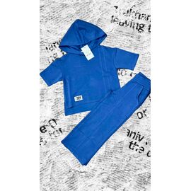 Костюм дитячий спортивний літній на дівчинку 189 l.blue р.116-140 "Marimaks" недорого оптом від прямого постачальника