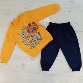 Фотография Костюм детский спортивный на мальчика ML67 yellow р.1-3 "MALIBU" недорого оптом от прямого поставщика