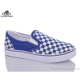 Фотография Слипоны женские тканевые Весна/осень AF02 blue (12 пар р.35-40) "Jibukang" недорого оптом от прямого поставщика