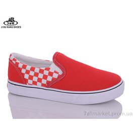 Фотография Слипоны женские тканевые Весна/осень A222 red (12 пар р.35-40) "Jibukang" недорого оптом от прямого поставщика