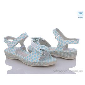 Фотография Босоножки детские летние Лето 8868-25 l.blue (10 пар р.30-37) "Style-baby-Clibee" недорого оптом от прямого поставщика