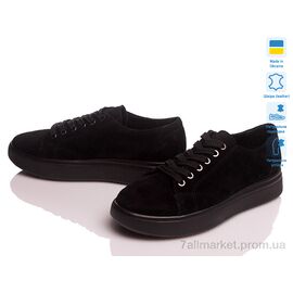 Фотография Кроссовки женские модные Весна/осень VARTAN 1448 чорний замш (6 пар р.36-41) "Prime-Opt" недорого оптом от прямого поставщика
