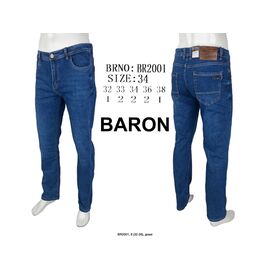 Джинси чоловічі 2001 blue р.32-38 "God Baron" недорого оптом від прямого постачальника