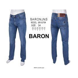 Джинси чоловічі 9376 blue р.32-40 "God Baron" недорого оптом від прямого постачальника
