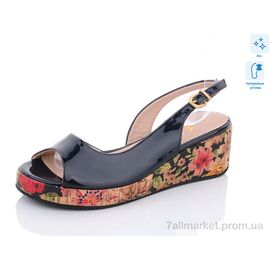 Фотография Босоножки женские летние Лето 803 black (8 пар р.36-40) "SHERLOCK SOON" недорого оптом от прямого поставщика