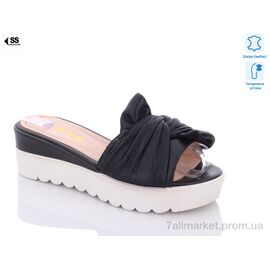 Шльопанці жіночі полегшені Літо 301 чорний (8 пар р.36-40) "SHERLOCK SOON" недорого оптом від прямого постачальника