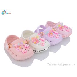 Фотография Кроксы детские летние Лето A9103-1 mix (24 пар р.18-23) "BBT" недорого оптом от прямого поставщика