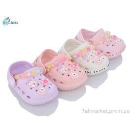 Фотография Кроксы детские летние Лето A9102-1 mix (24 пар р.18-23) "BBT" недорого оптом от прямого поставщика