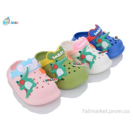 Фотография Кроксы детские летние Лето A9109 mix (24 пар р.24-29) "BBT" недорого оптом от прямого поставщика