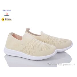 Сліпони дитячі без шнурків Літо Z65-1 beige (6 пар р.34-39) "Clibee-Doremi" недорого оптом від прямого постачальника