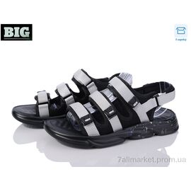 Сандалії чоловічі літні Літо 3570-701-2 (8 пар р.40-45) "BIG" недорого оптом від прямого постачальника