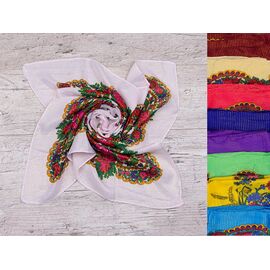 Фотография Платок женский AX01-3 mix р.75*75 "Shawls" недорого оптом от прямого поставщика
